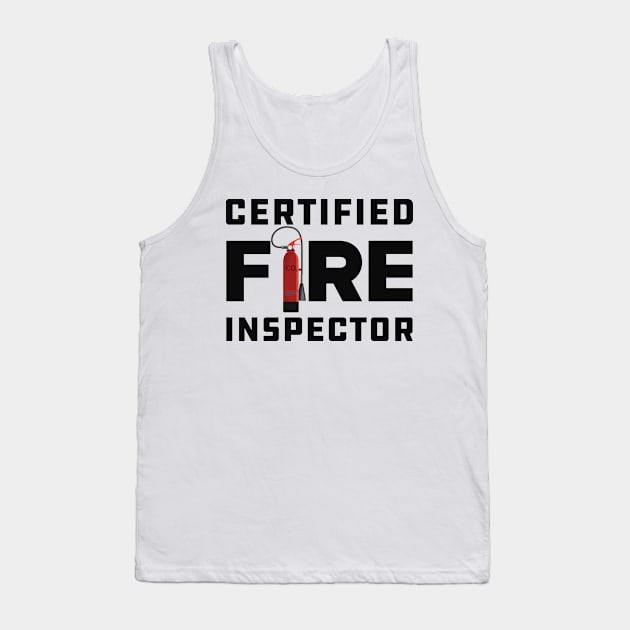 Certified Fire Inspector Tank Top by KC Happy Shop